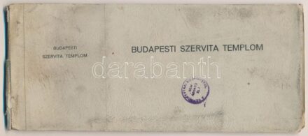 Budapest V. Szervita templom - képeslapfüzet 10 képeslappal