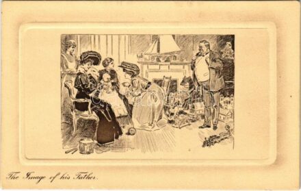 The Image of his Father. Alfred Schweizer Kunstverlag 'Gibson Karte' No. 792.