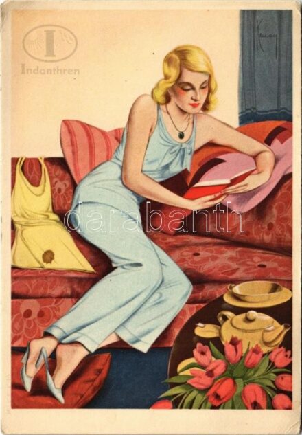 Indanthren textil festék reklámlap / Indanthren textile paint advertisement (EK)
