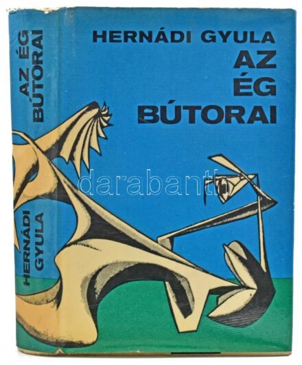 Hernádi Gyula: Az ég bútorai. Válogatott elbeszélések. Bp., 1976, Szépirodalmi Könyvkiadó, 524 p. Kiadói egészvászon-kötés, kissé sérült kiadói papír védőborítóban. A szerző által Balogh Emese (1939-2014) színésznő