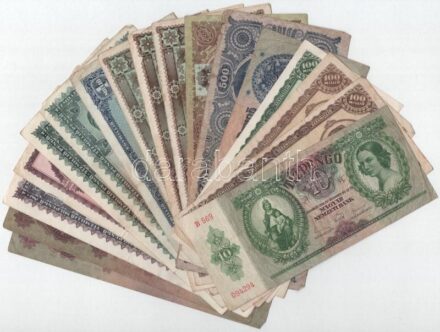 1930-1946. 10P-100.000.000MP (17db/12xklf) T:III,III- folt, szakadás, anyaghiány