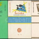 5 db retro cigarettapapír, 15,5x9,5 cm