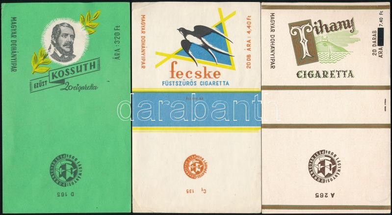 5 db retro cigarettapapír, 15,5x9,5 cm