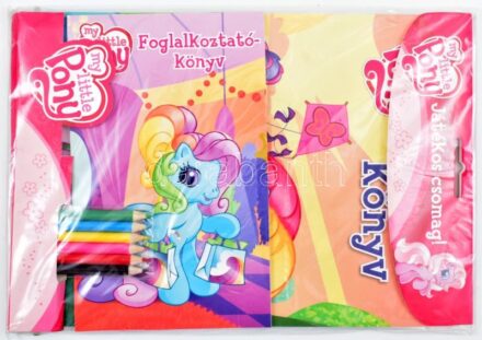 My Little Pony játékos csomag (színezőkönyv, foglalkoztató könyv, színes ceruzák), bontatlan