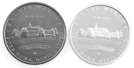 2014. 2000Ft Cu-Ni 'Zrínyi Miklós halálának 350. évfordulója' + 5000Ft Ag 'Zrínyi Miklós halálának 350. évfordulója' kapszulában, tanúsítvánnyal, tájékoztatóval T:BU,PP Adamo EM283-284