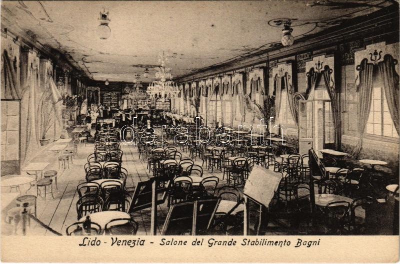 Venezia, Venice; Lido, Salone del Grande Stabilimento Bagni / restaurant, interior (EK)
