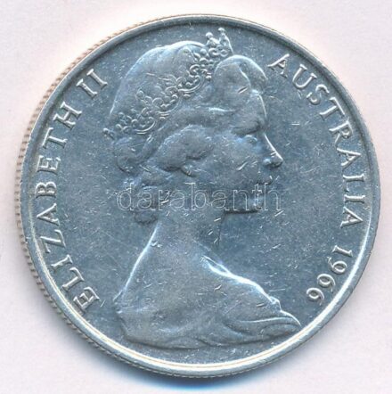 Ausztrália 1966. 50c Ag 'II. Erzsébet' T:2,2- kis karc Australia 1966. 50 Cents Ag 'Elizabeth II' C:XF,VF small scratches Krause KM#67