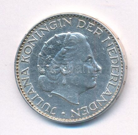 Hollandia 1965. 1G Ag 'I. Julianna' T:2,2- kis karc Netherlands 1965. 1 Gulden Ag 'Juliana' C:XF,VF small scratch Krause KM#184