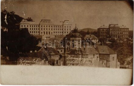 1900 Selmecbánya, Schemnitz, Banská Stiavnica; M. kir. bányászati és erdészeti akadémia / mining and forestry academy. photo (b)