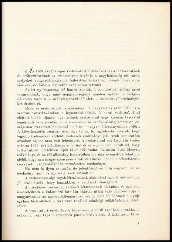 Országos Vadászati Kiállítás katalógus. Budapest, 1960. június 3-12. Bp., 1960, Állami-ny., 52+(4) p. Kiadói tűzött papírkötés. - Image 2