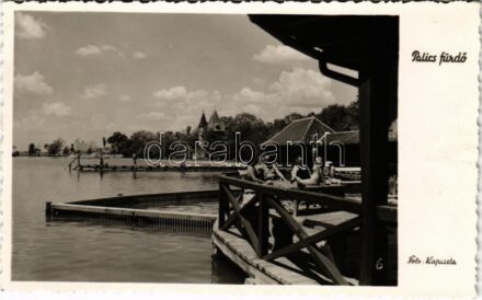 1941 Palics-fürdő, Palic; strand, fürdőzők / beach, bathers. Kapiszta photo