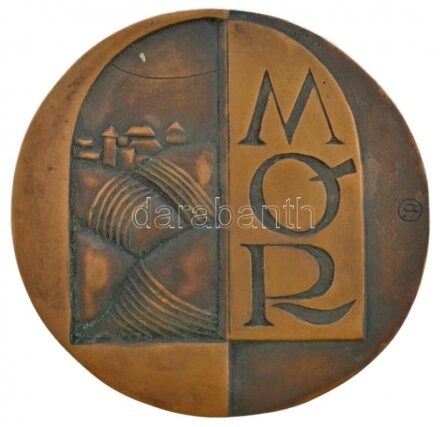 Palotás József (1947- ) DN 'Mór' egyoldalas, öntött bronz emlékérem (94mm) T:1-