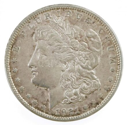 Amerikai Egyesült Államok 1921. 1$ Ag 'Morgan' T:2 kis patina USA 1921. 1 Dollar Ag 'Morgan' C:XF small patina Krause KM#110