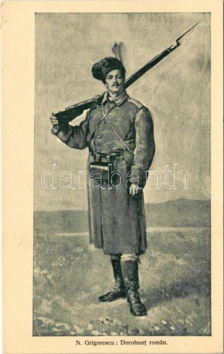 Dorobant roman / Romanian military, guard s: N. Grigorescu (EK)