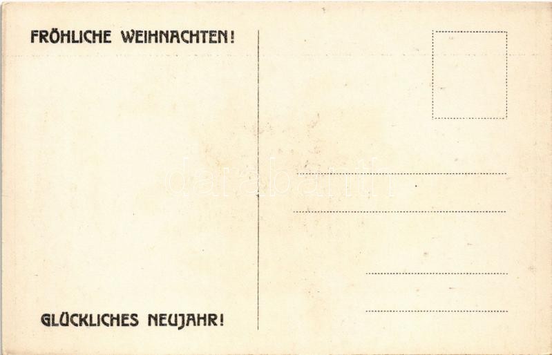 Fröhliche Weihnachten! Glückliches Neujahr! / Austro-Hungarian K.u.K. military art postcard with Christmas and New Year greetings. litho s: Ludwig Koch - Image 2