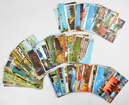 Kb. 155 db MODERN magyar város képeslap / Cca. 155 modern Hungarian town-view postcards