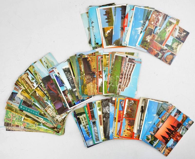Kb. 155 db MODERN magyar város képeslap / Cca. 155 modern Hungarian town-view postcards
