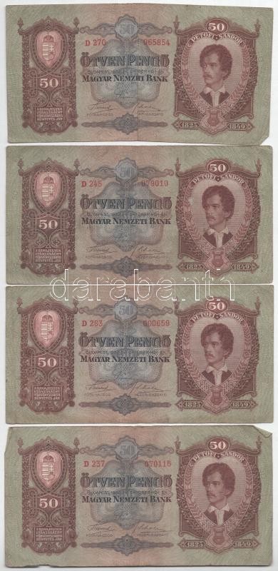 1932. 50P (8x) T:III,III- Adamo P14