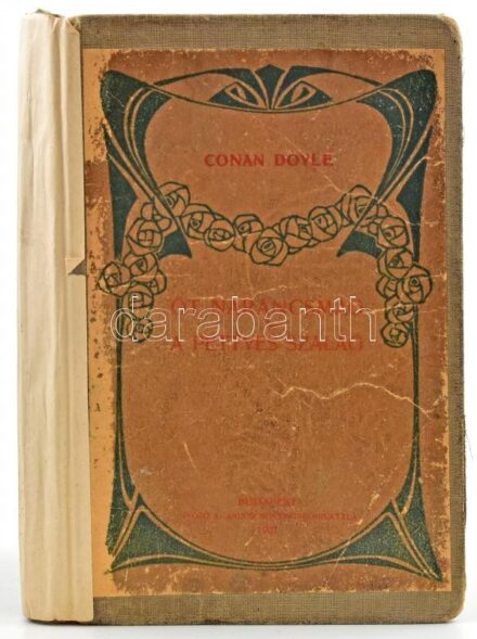 Conan Doyle, Arthur: Öt narancsmag; A pettyes szalag. Ford.: Dr. Kemény Aladár. Bp., 1907, Győző A. Andor, 96 p. Második kiadás. Átkötött egészvászon-kötésben, átkötéskor az eredeti papírborító egy részét felhasználták,