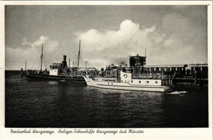 Nordseebad Wangerooge, Anleger-Fährschiffe Wangerooge und Münster (EK)