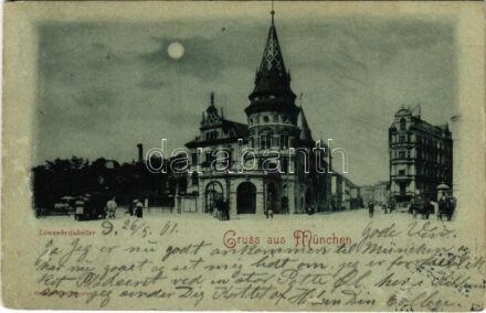 1901 München, Munich; Löwenbräukeller / beer hall (surface damage)