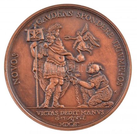 1990. 'A kanizsai vár visszafoglalásának 300 éves emlékére Nagykanizsa Város Tanácsa' kétoldalas bronz emlékérem (42,5mm) T:1