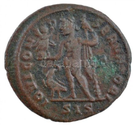 Római Birodalom / Siscia / I. Licinius 313-315. AE Follis Br (3,51g) T:2,2- Roman Empire / Siscia / Licinius I 313-315. AE Follis Br 'IMP LIC LICINIVS PF AVG / IOVI CON-SERVATORI - SIS' (3,51g) C:XF,VF RIC VII 8