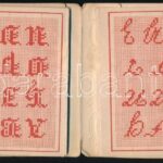 cca 1900 Hímzésmintás leporello, dombornyomott borítóval, 8x12 cm - Image 2