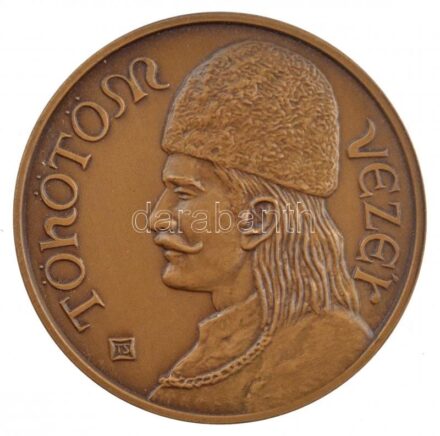 Tóth Sándor (1933-) 1992. 'A hét vezér sorozat - Töhötöm vezér' kétoldalas Br emlékérem (42,5mm) T:1- Adamo NH13