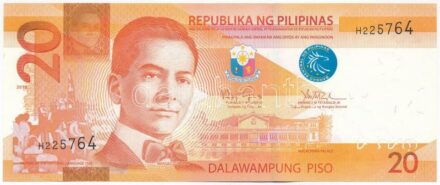 Fülöp-szigetek 2010. 20P 'H225764' T:I Philippines 2010. 20 Piso 'H225764' C:UNC Krause P#206a
