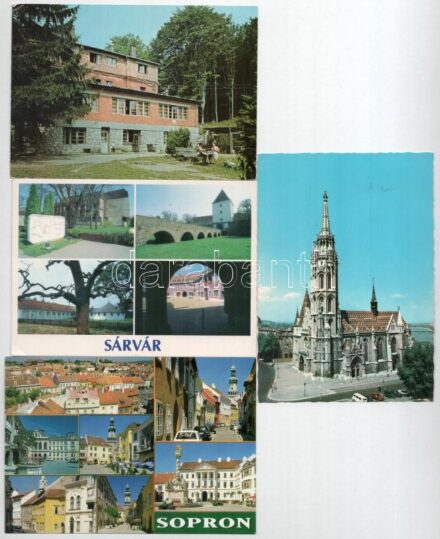 50 db MODERN magyar város képeslap / 50 modern Hungarian town-view postcards