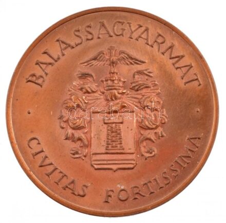 1997. '100 éves a Dr. Kenessey Albert Kórház 1897-1997 / Balassagyarmat CIVITAS FORTISSIMA' kétoldalas bronz emlékérem (42,5mm) T:1- (PP) kis patina
