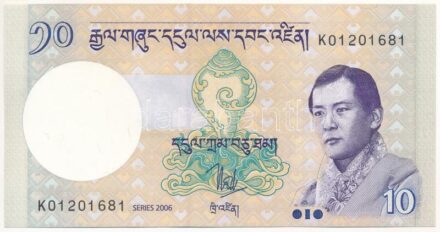 Bhután 2006. 10Ng T:I Bhutan 2006. 10 Ngultrum C:UNC Krause P#29