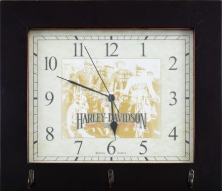 Harley-Davidson falióra, kulcstartókkal, működik, elemmel 28x32 cm