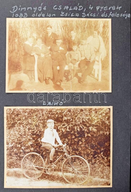 cca 1934-1950 Dinnyés Lajos (1901-1961) kisgazda politikus, miniszterelnök fotóalbuma, benne életképek, Balaton, Dabas, Brazil Pressó, Fészek Klub, motorcsónak versenyek, bulgáriai látogatás fotói, moszkvai látogatás fotói, 1 orosz - Image 4