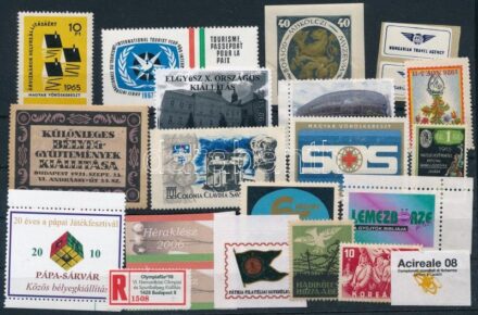 1915 - 2022. 22 db főként modern magyar levélzáró