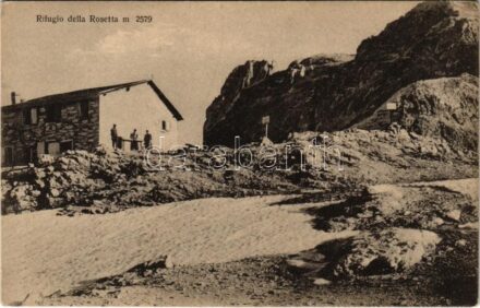 Pale di San Martino (Südtirol), Rifugio Rosetta / chalet, tourist house in the Dolomites (EK)