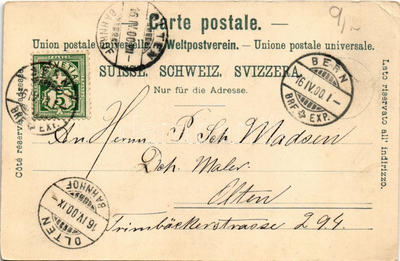 1900 Bern, Historisches Museum / Historical Museum. Gebr. Metz Kunstverlags-Anstalt (EK) - Image 2