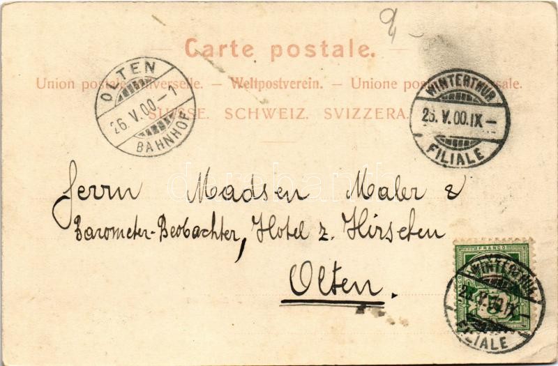1900 Winterthur, Technikum. Verlag v. Caspar Studer & Co. (EB) - Image 2