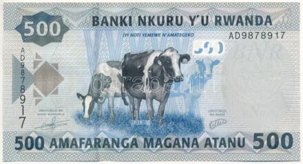 Ruanda 2013. 500Fr 'AD9878917' T:I Rwanda 2013. 500 Francs 'AD9878917' C:UNC Krause P#38