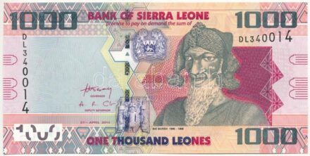 Sierra Leone 2010. 1000L 'DL340014' T:I Sierra Leone 2010. 1000 Leones 'DL340014' C:UNC Krause P#30b