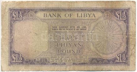 Líbia 1963. 1/2P T:III-,IV Libya 1963. 1/2 Pound C:VG,G Krause P#24