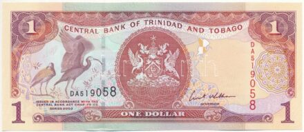 Trinidad és Tobago 2002. 1$ T:I Trinidad and Tobago 2002. 1 Dollar C:UNC Krause P#41