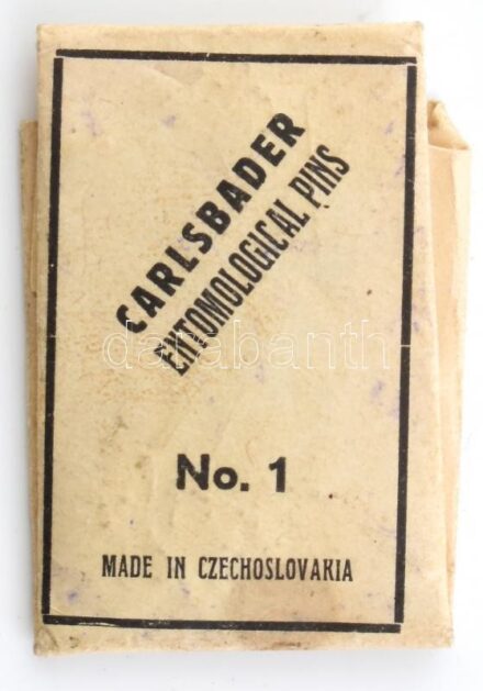 Carlsbader Entomological Pins (rovargyűjtő tű) tasakban