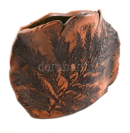 Kordély Ádám: Kerámia váza, jelzett, hibátlan, m: 22 cm