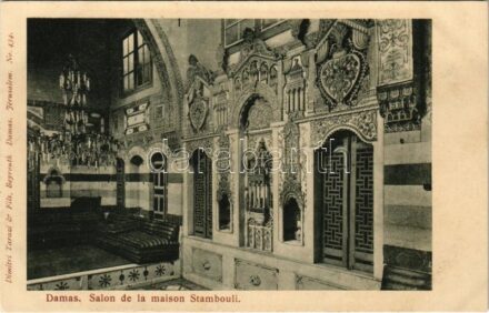 Damascus, Damas; Salon de la maison Stambouli