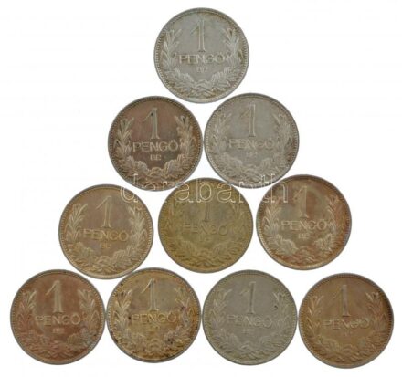 1939. 1P Ag (10x) T:2 patina Adamo P6