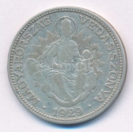 1929. 2P Ag 'Madonna' T:3 Adamo P7