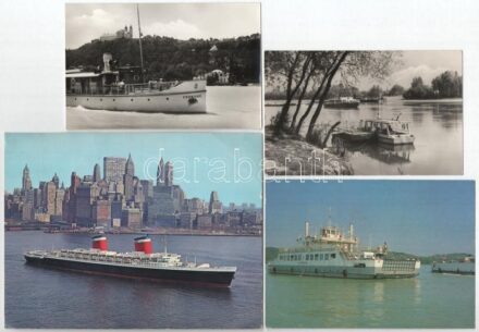 10 db MODERN hajós motívum képeslap / 10 modern ship motive postcards