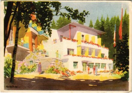 Tátra, Magas-Tátra, Vysoké Tatry; Rekreacné stredisko Partizán / üdülő / holiday resort s: Kováts P. (EK)
